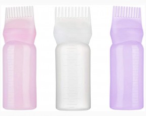 WLLHYF 3 Pcs Root Comb Applicator Bottle 6 Ounce Color Applicator Bottle  with Graduated Scale for Hair Dye Comb Scale Plastic Hair Oil Applicator Hair  Dye Brush - Yahoo Shopping